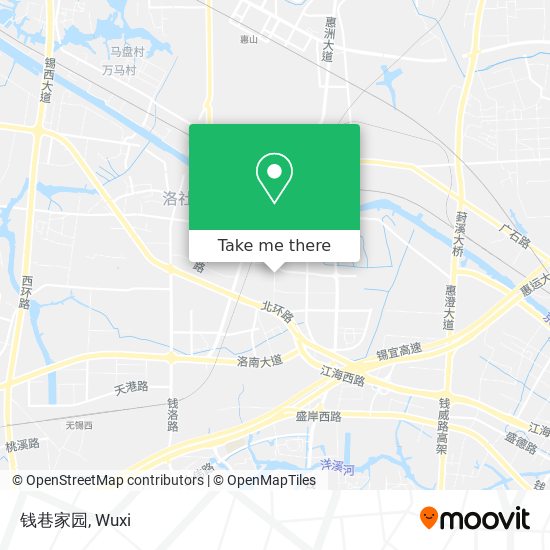 钱巷家园 map