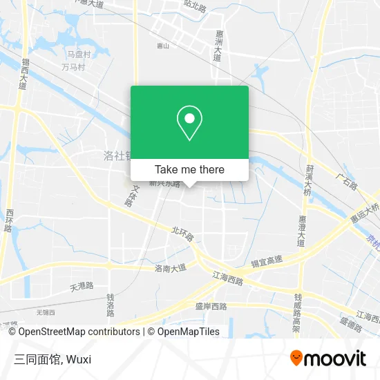 三同面馆 map