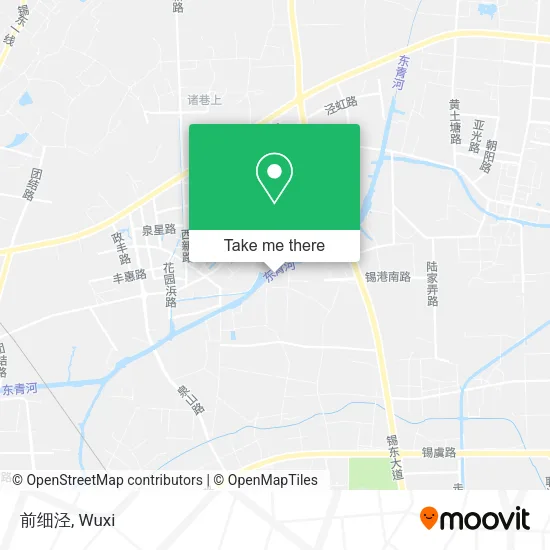 前细泾 map