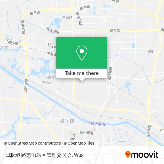 城际铁路惠山站区管理委员会 map