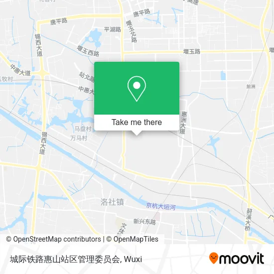 城际铁路惠山站区管理委员会 map