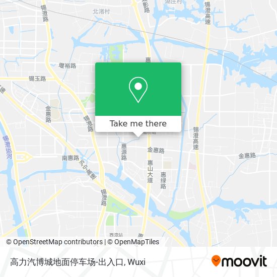 高力汽博城地面停车场-出入口 map