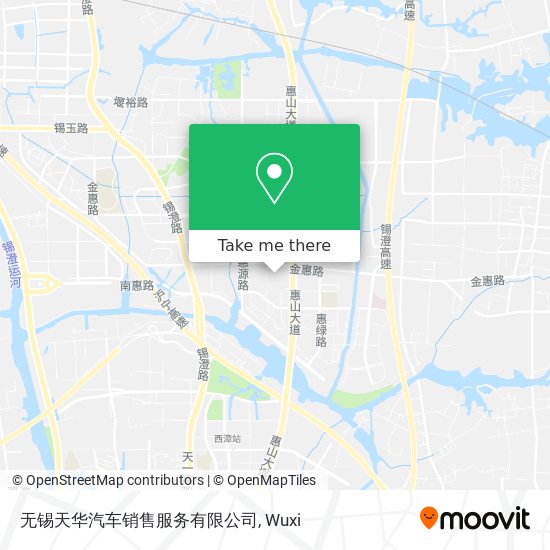 无锡天华汽车销售服务有限公司 map