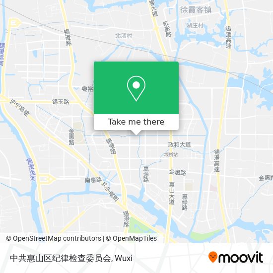中共惠山区纪律检查委员会 map