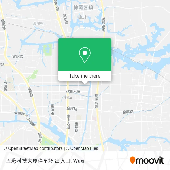 五彩科技大厦停车场-出入口 map