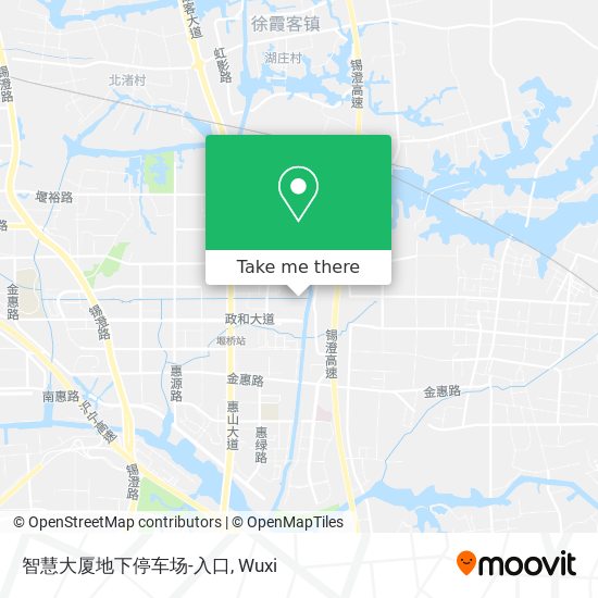 智慧大厦地下停车场-入口 map