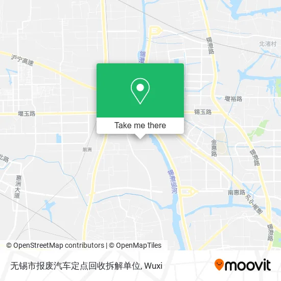 无锡市报废汽车定点回收拆解单位 map