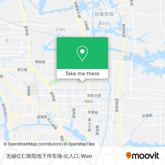 无锡亿仁医院地下停车场-出入口 map