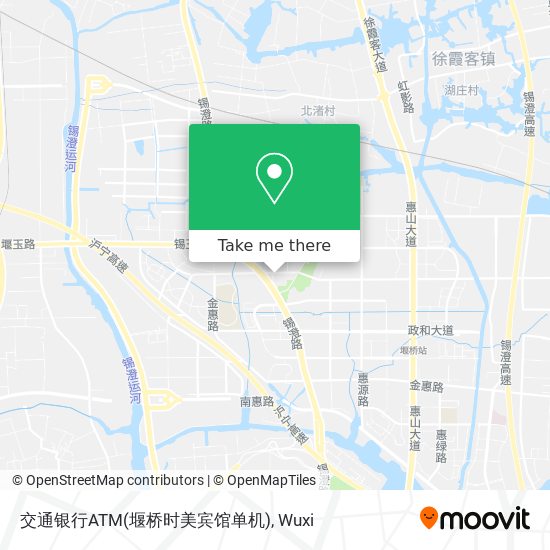 交通银行ATM(堰桥时美宾馆单机) map