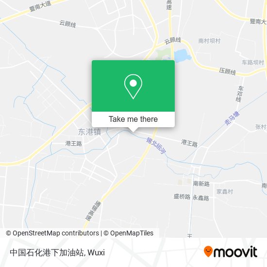 中国石化港下加油站 map