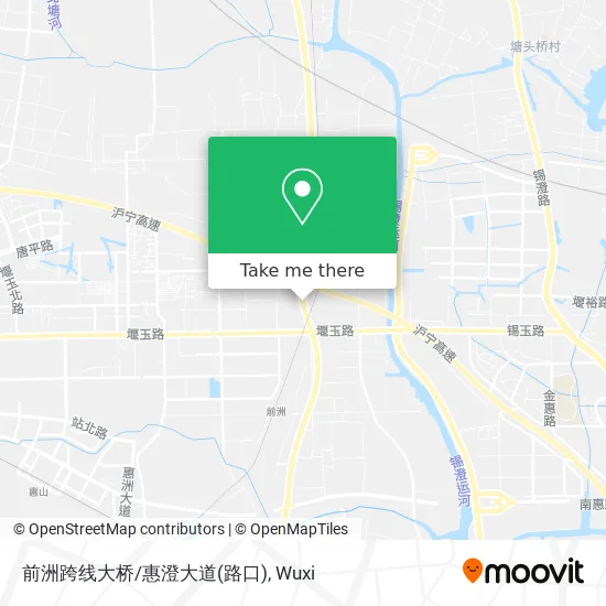 前洲跨线大桥/惠澄大道(路口) map