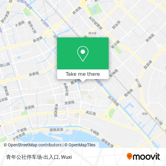 青年公社停车场-出入口 map