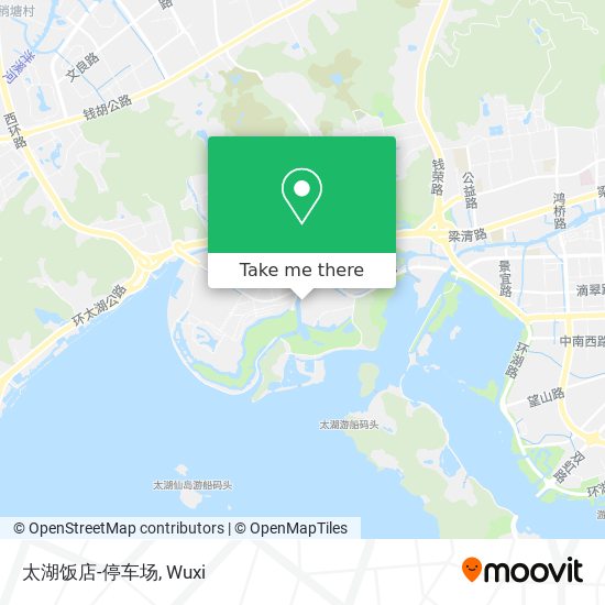 太湖饭店-停车场 map