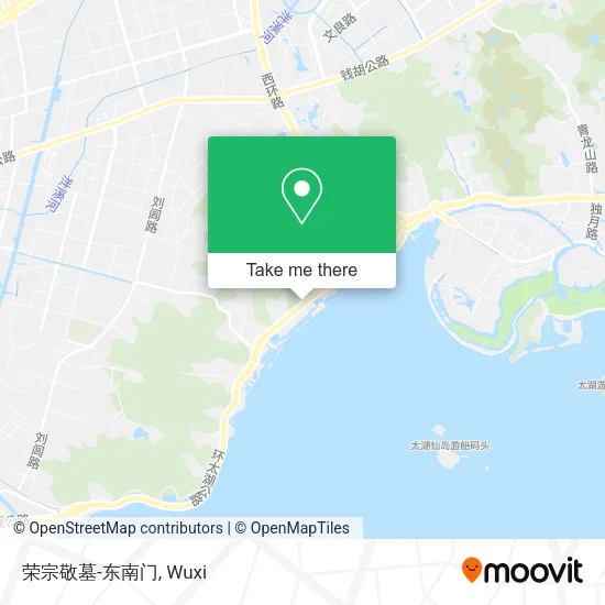 荣宗敬墓-东南门 map