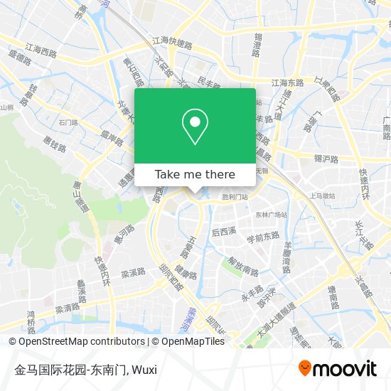 金马国际花园-东南门 map
