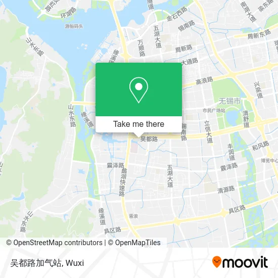 吴都路加气站 map