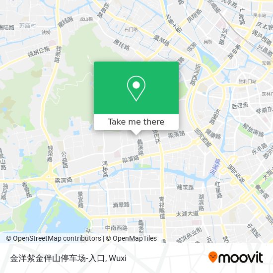 金洋紫金伴山停车场-入口 map