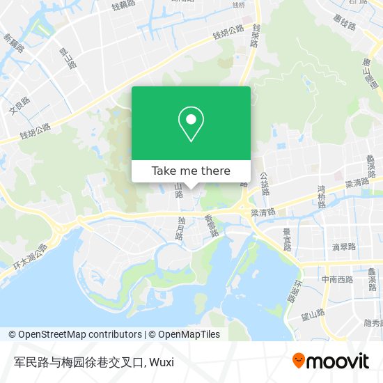 军民路与梅园徐巷交叉口 map
