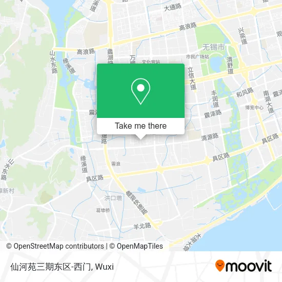 仙河苑三期东区-西门 map