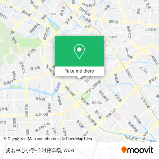 扬名中心小学-临时停车场 map