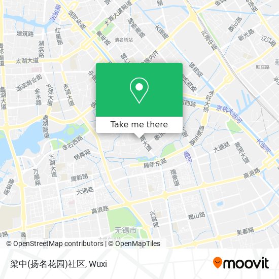 梁中(扬名花园)社区 map