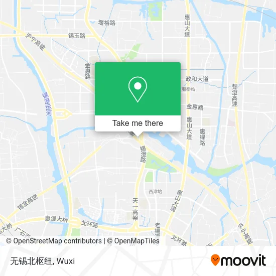 无锡北枢纽 map