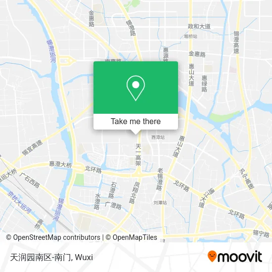 天润园南区-南门 map