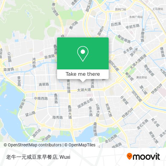 老牛一元咸豆浆早餐店 map
