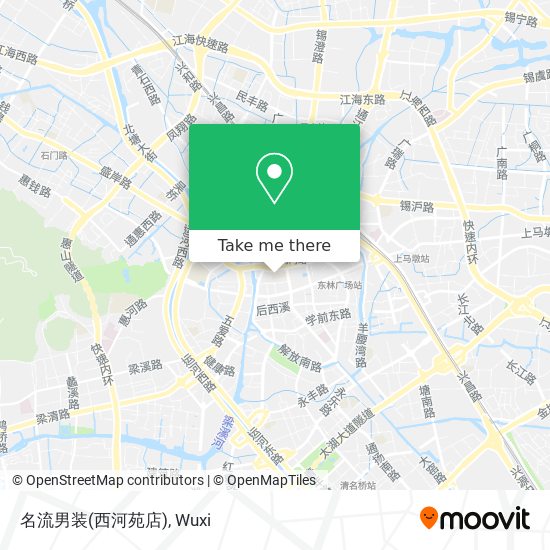 名流男装(西河苑店) map