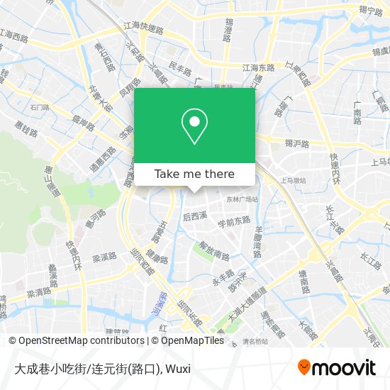 大成巷小吃街/连元街(路口) map