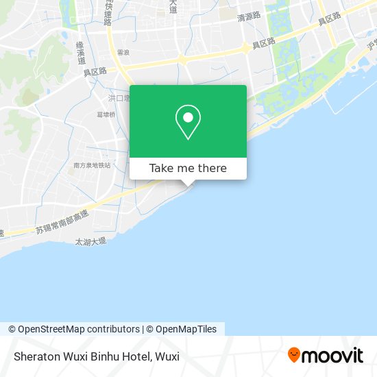 Sheraton Wuxi Binhu Hotel map