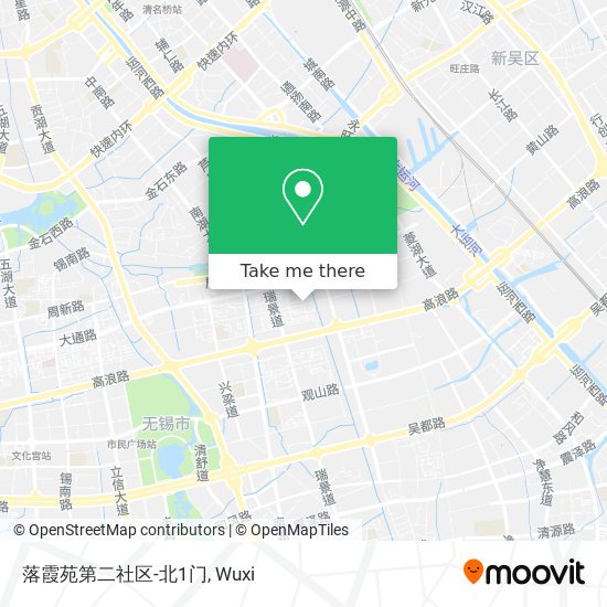 落霞苑第二社区-北1门 map