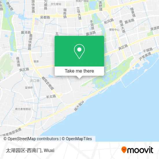 太湖园区-西南门 map