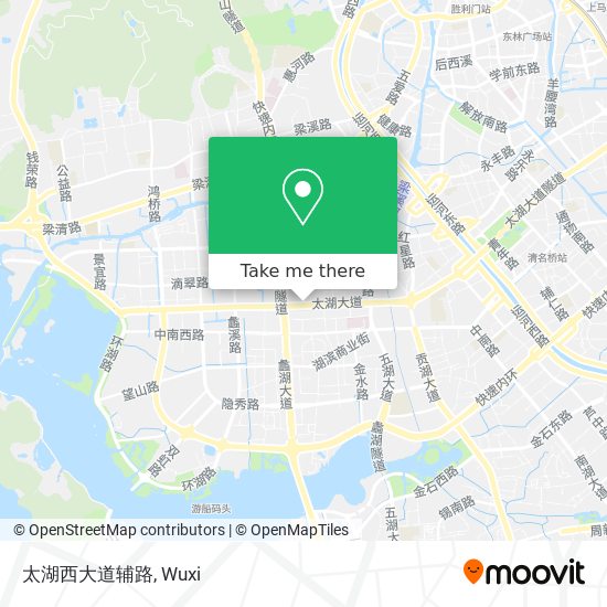太湖西大道辅路 map