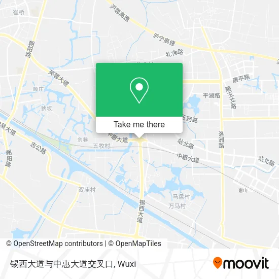锡西大道与中惠大道交叉口 map