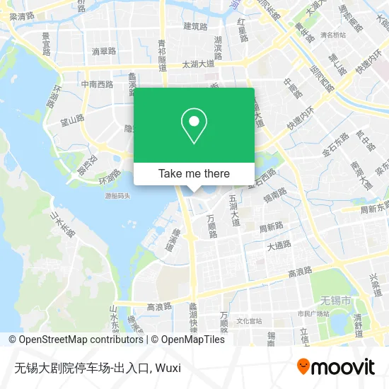 无锡大剧院停车场-出入口 map