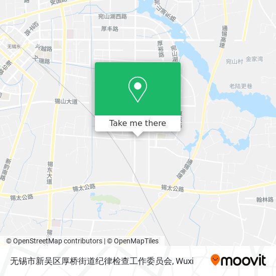 无锡市新吴区厚桥街道纪律检查工作委员会 map