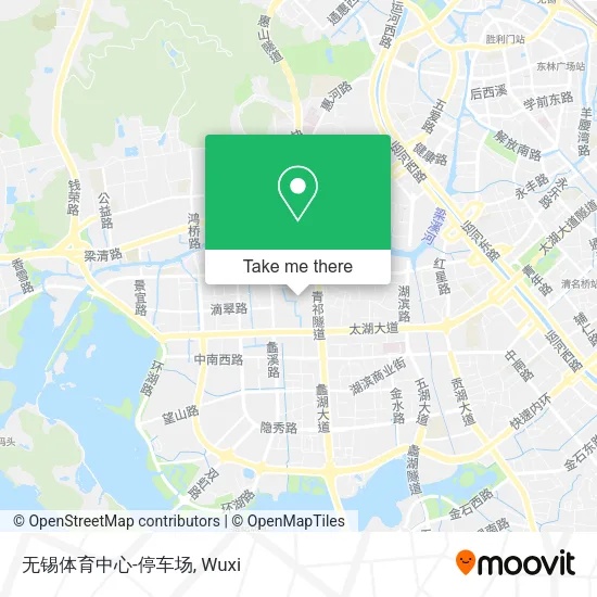 无锡体育中心-停车场 map