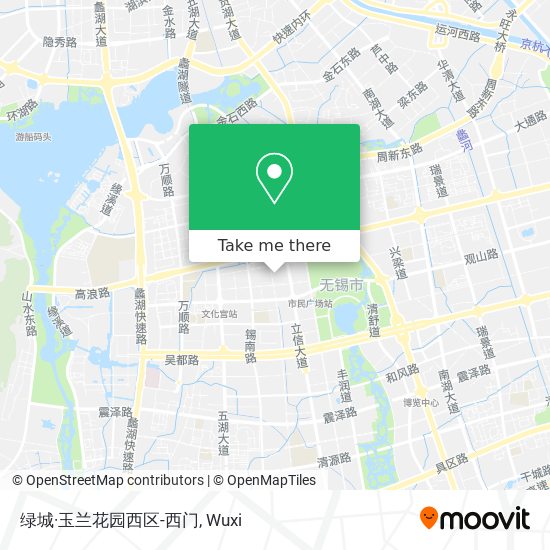 绿城·玉兰花园西区-西门 map
