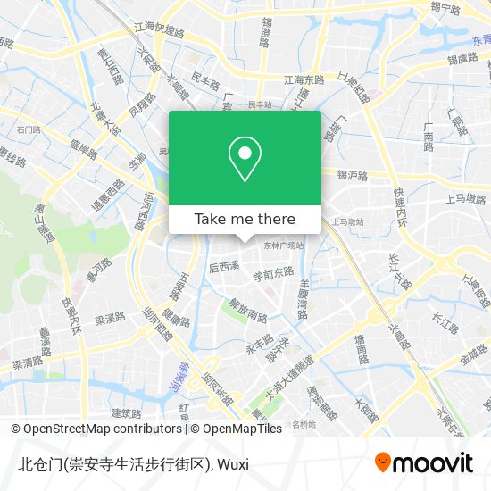 北仓门(崇安寺生活步行街区) map