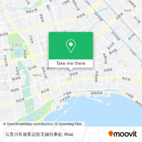 云贵川长途客运驻无锡办事处 map