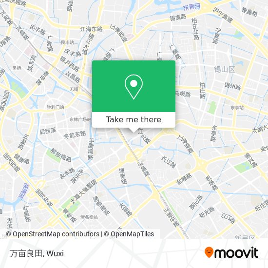 万亩良田 map