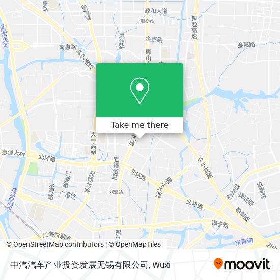 中汽汽车产业投资发展无锡有限公司 map