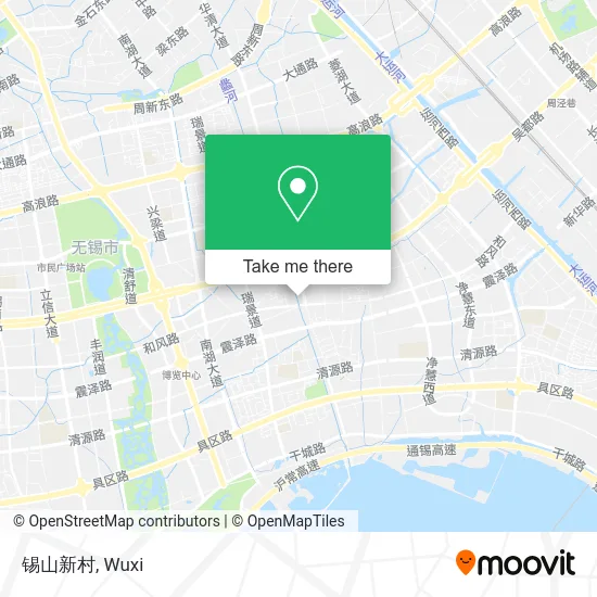 锡山新村 map