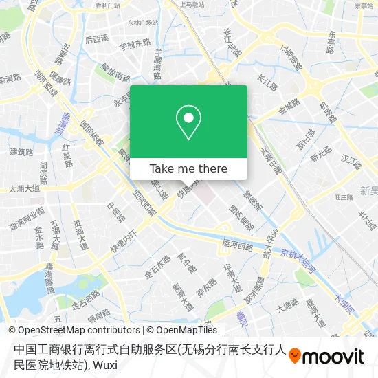 中国工商银行离行式自助服务区(无锡分行南长支行人民医院地铁站) map
