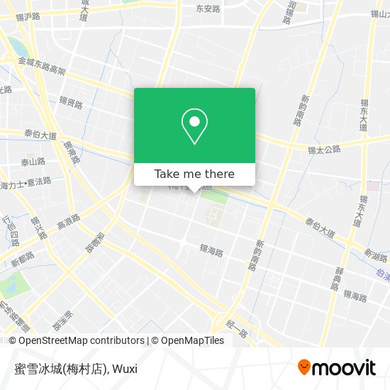 蜜雪冰城(梅村店) map