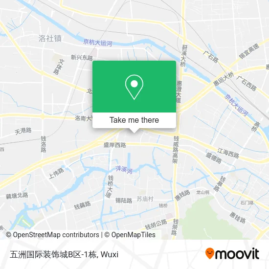 五洲国际装饰城B区-1栋 map
