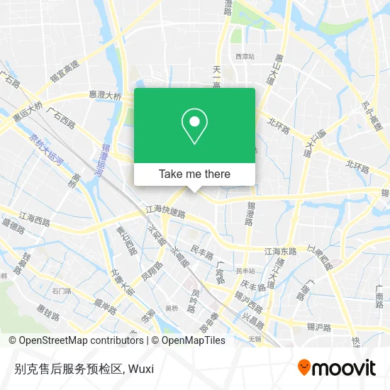 别克售后服务预检区 map