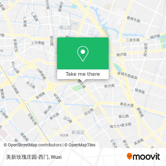 美新玫瑰庄园-西门 map