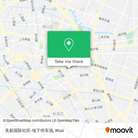 美新国际社区-地下停车场 map